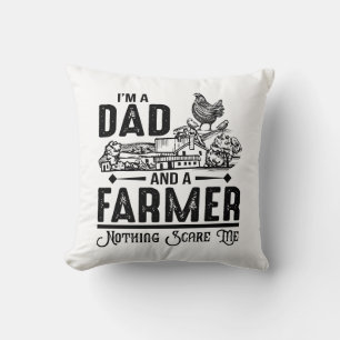 Ich bin Vater und Bauer Landwirtschaft Kissen