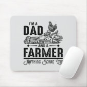 Ich bin Vater und Bauer | Landwirtschaft Mousepad (Mit Mouse)
