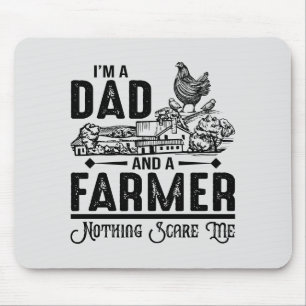 Ich bin Vater und Bauer Landwirtschaft Mousepad