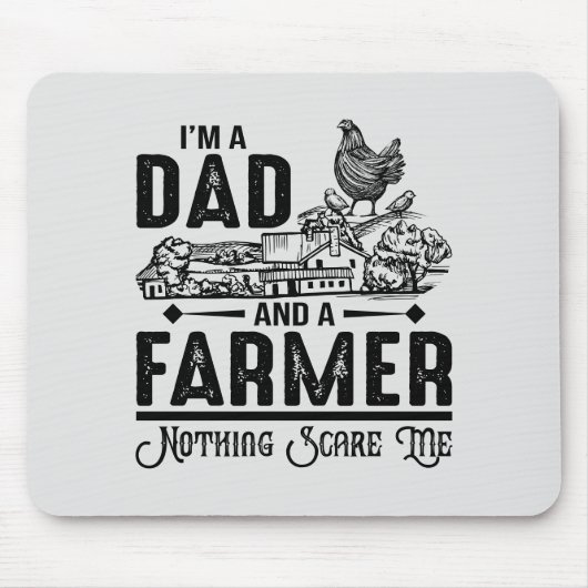 Ich bin Vater und Bauer | Landwirtschaft Mousepad (Vorne)