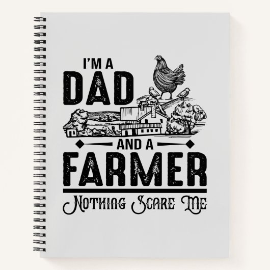 Ich bin Vater und Bauer | Landwirtschaft Notizblock (Vorderseite)