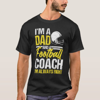 Ich bin Vater und Football Vater Boxer Vatertag T-Shirt