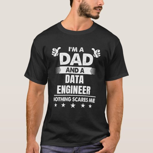 Ich bin Vater und Ingenieur für Datenverarbeitung T-Shirt (Vorderseite)