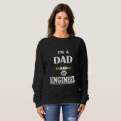 Ich bin Vater und Ingenieur Sweatshirt (Vorne ganz)
