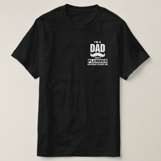 Ich bin Vater und Klempner für Männer, Vater lusti T-Shirt (Design vorne)
