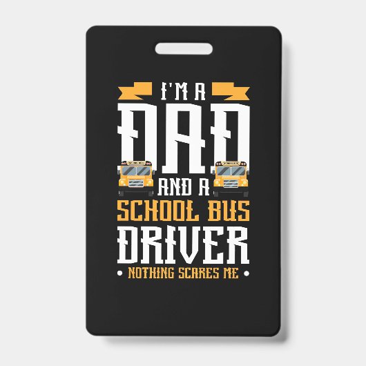 Ich bin Vater- und Schulbusfahrer Ausweis (Front)