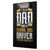 Ich bin Vater- und Schulbusfahrer Klemmbrett (Links)
