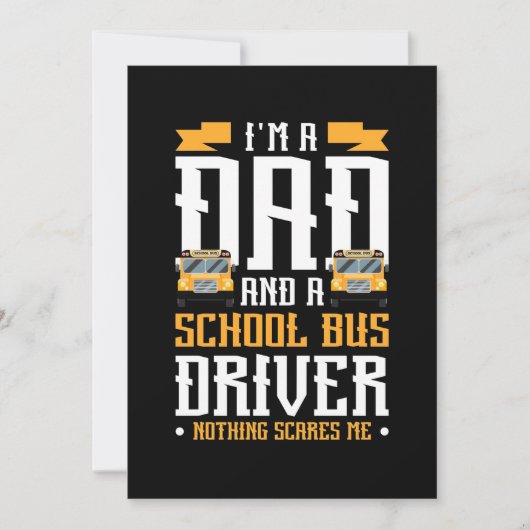 Ich bin Vater- und Schulbusfahrer Save The Date (Vorderseite)