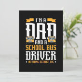 Ich bin Vater- und Schulbusfahrer Save The Date (Stehend Vorderseite)