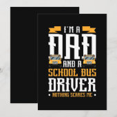 Ich bin Vater- und Schulbusfahrer Save The Date (Vorne/Hinten)