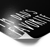 Ich bin Vaters LieblingsSohn oder Tochter Fotodruck (Ecke)