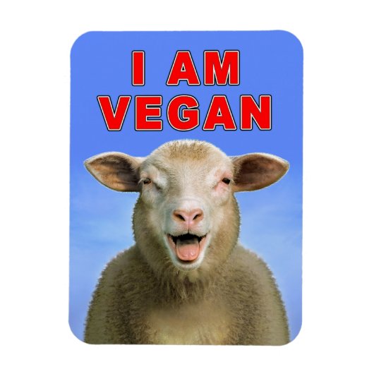 ICH BIN VEGAN MAGNET (Vertikal)