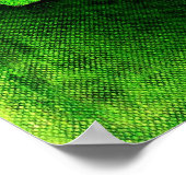 Ich bin Vegan mit einer grasbewachsenen Naturstruk Poster (Ecke)