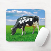 Ich bin vegan mousepad (Mit Mouse)