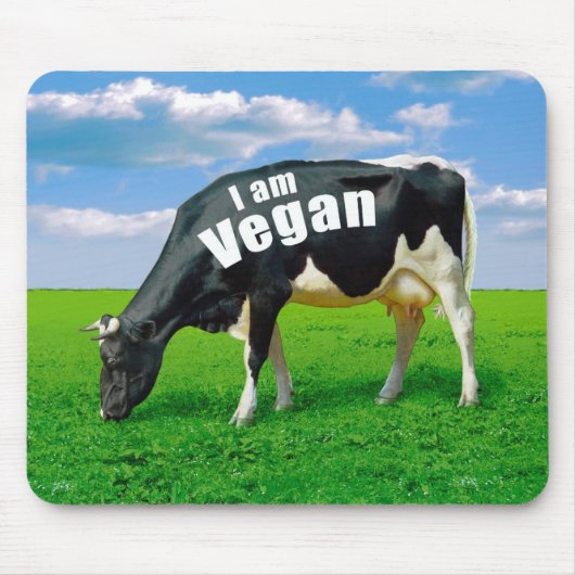 Ich bin vegan mousepad (Vorne)