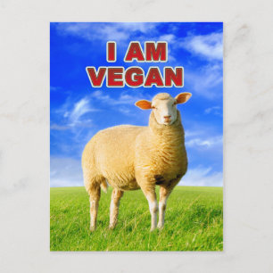 ICH BIN VEGAN POSTKARTE