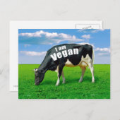 Ich bin Vegan Postkarte (Vorne/Hinten)