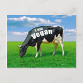 Ich bin Vegan Postkarte (Vorderseite)