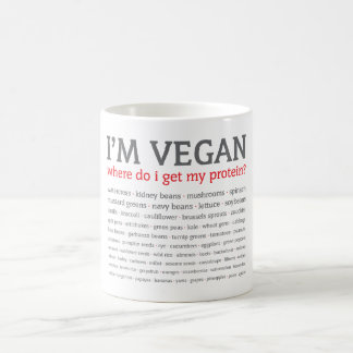 Ich bin vegan: Woher erhalte ich mein Protein? Kaffeetasse