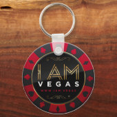 ICH BIN VEGAS POKER CHIP KEY KETTE SCHLÜSSELANHÄNGER (Vorderseite)