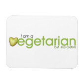 Ich bin Vegetarier - Magnet (Horizontal)