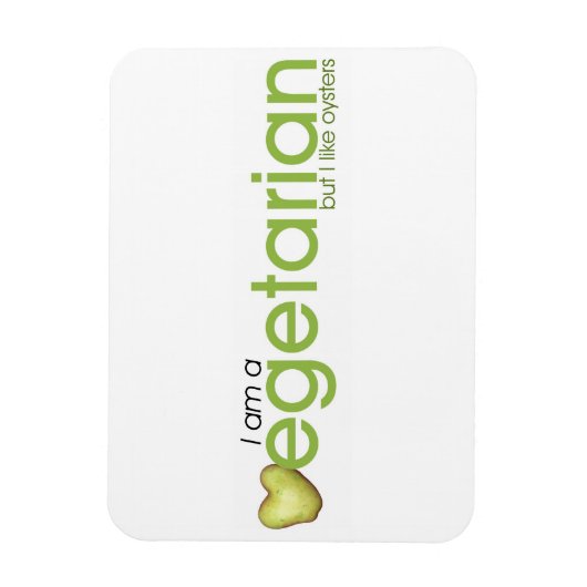 Ich bin Vegetarier - Magnet (Vertikal)