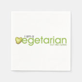 Ich bin Vegetarier Paper Napkin Serviette (Vorderseite)