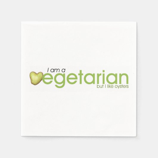 Ich bin Vegetarier Paper Napkin Serviette (Vorderseite)
