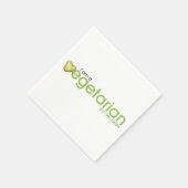 Ich bin Vegetarier Paper Napkin Serviette (Ecke)