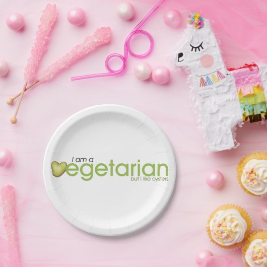 Ich bin Vegetarier-Papierplatte Pappteller (Party)