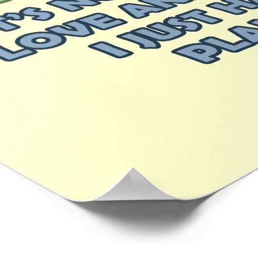 Ich bin Vegetarier Poster (Ecke)