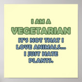 Ich bin Vegetarier Poster (Vorne)