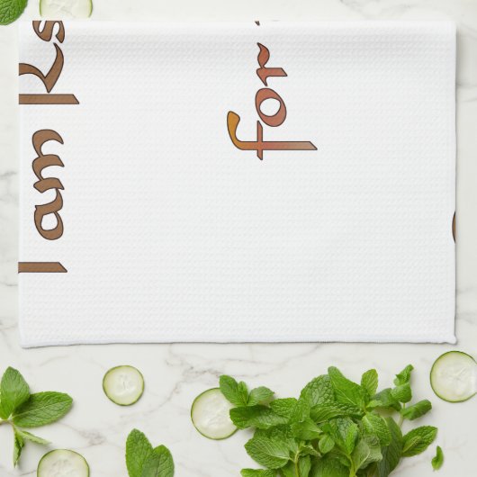 Ich bin verantwortlich für die Energie, die ich te Geschirrtuch (Gefaltet)