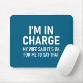 Ich bin verantwortlich, Lustig, Witze, Sarkastisch Mousepad (Mit Mouse)