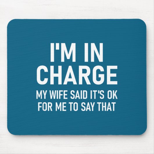 Ich bin verantwortlich, Lustig, Witze, Sarkastisch Mousepad (Vorne)