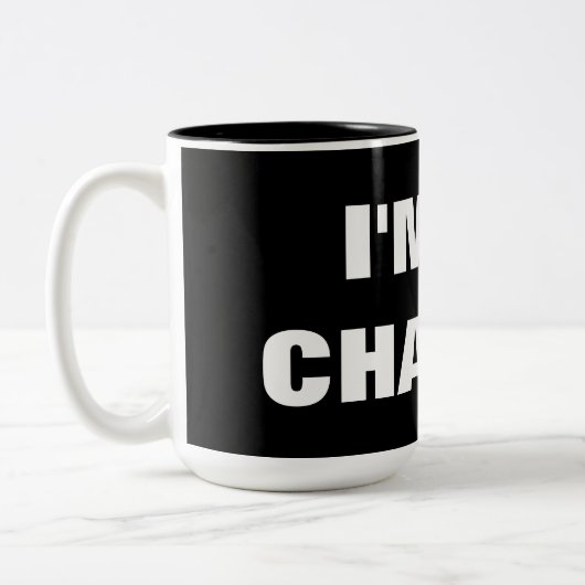 Ich bin VERANTWORTLICH! Zweifarbige Tasse (Links)