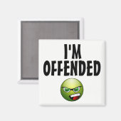 Ich bin verbittert wütend magnet (Vorderseite/Rückseite)