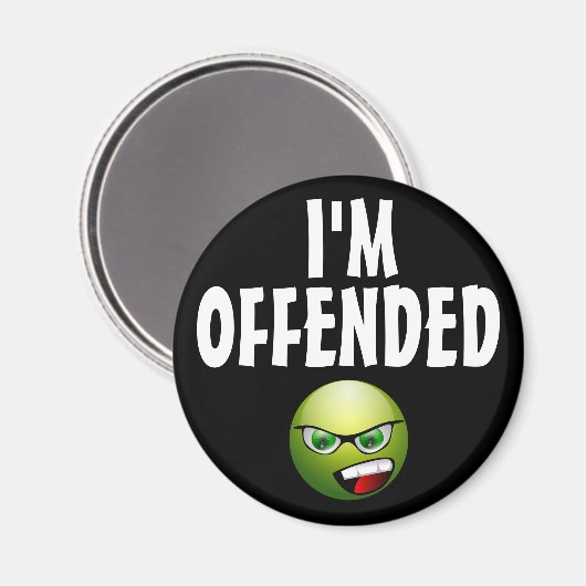 Ich bin verbittert wütend magnet (Vorderseite/Rückseite)