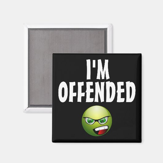 Ich bin verbittert wütend magnet (Vorderseite/Rückseite)