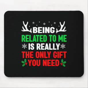 Ich bin verbunden mit mir Spaß Weihnachten Frauen  Mousepad
