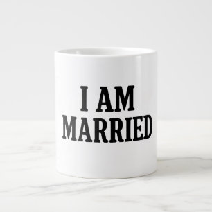 Ich bin Verheiratet, lustig - Geschenk für Paare Jumbo-Tasse