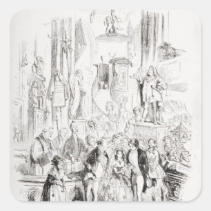 Ich bin Verheiratet Quadratischer Aufkleber