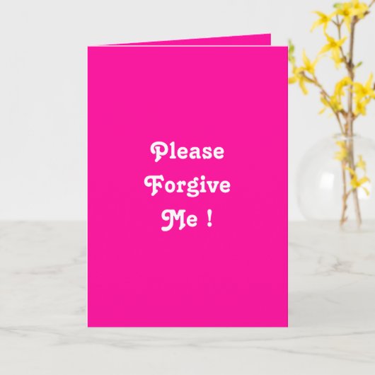 Ich bin verletzt, verzeihe mir bitte eine Grußkart Karte (Gelbe Blume)