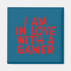 Ich bin verliebt in einen Gamer Süßes Valentinstag Magnet