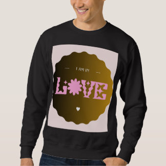 Ich bin verliebt Romantischer minimaler Zitat Süße Sweatshirt