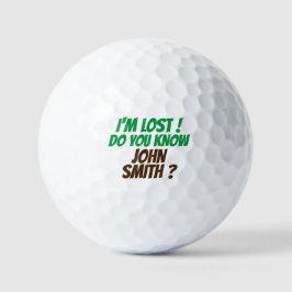 Ich bin verloren! Custom Golf Balls Golfball