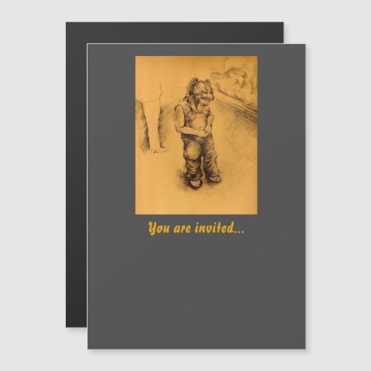 Ich bin verloren in Le Tianguie, Mexiko Magneteinladung (Vorne/Hinten)