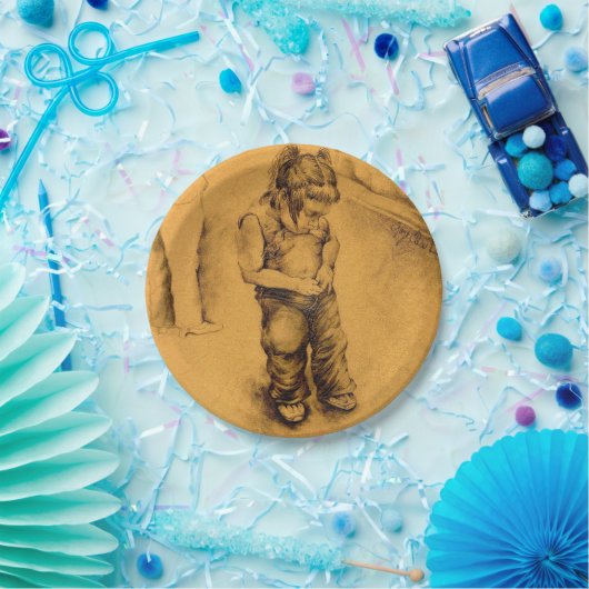 Ich bin verloren in Le Tianguie, Mexiko Pappteller (Party)