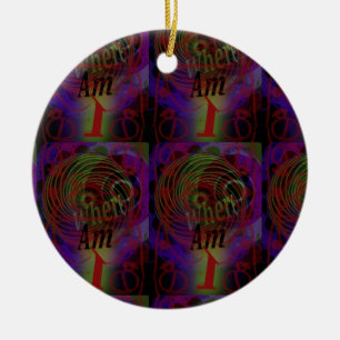 Ich bin verloren keramik ornament
