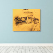 Ich bin verloren leinwanddruck (Insitu (Holzboden))